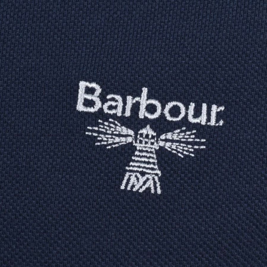 Alternative Image for ProductBarbour Beacon Short Sleeved Polo T Shirt Navy3